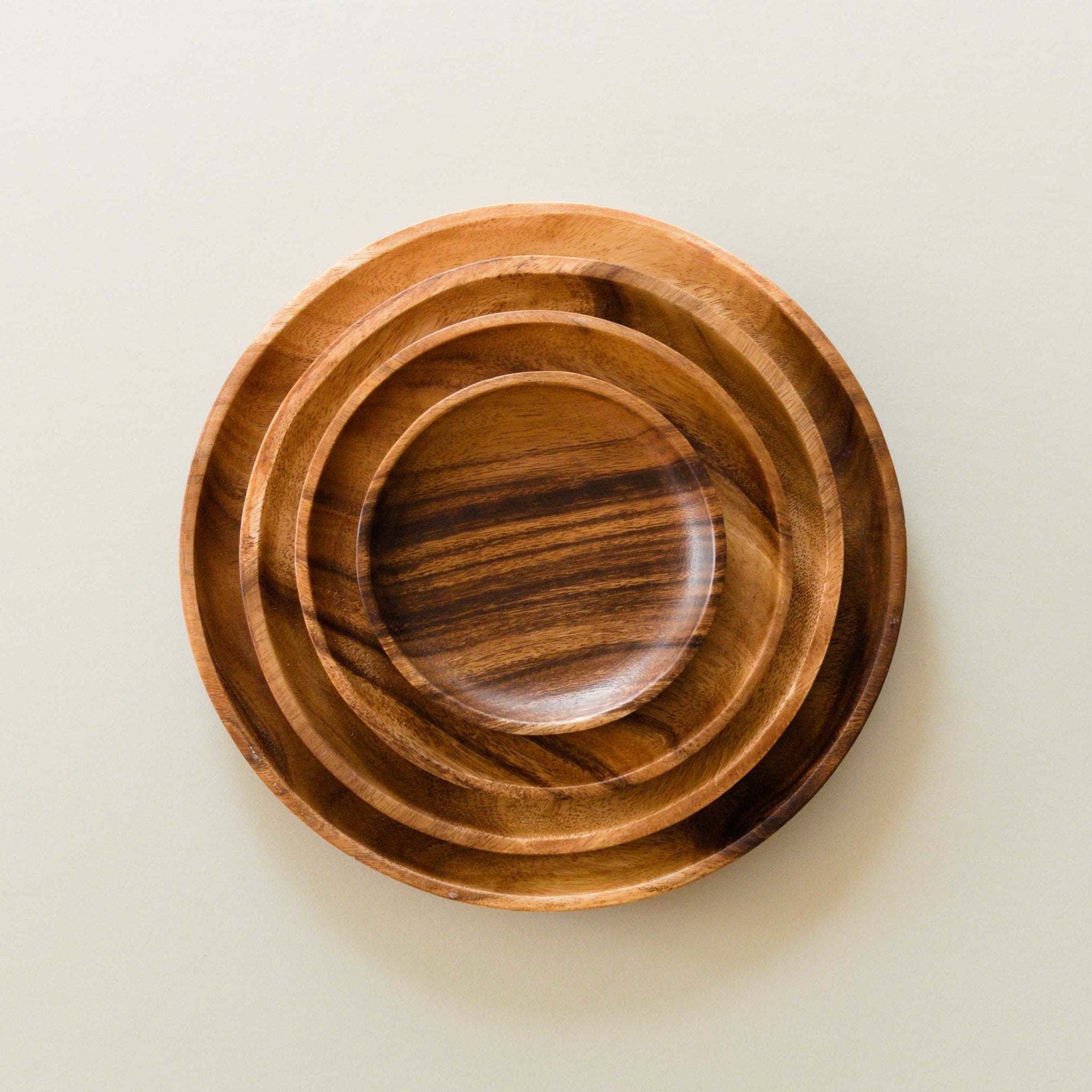 - Acacia Round 6" Wood Plate - Snack Plate | LIKHA - LIKHÂ