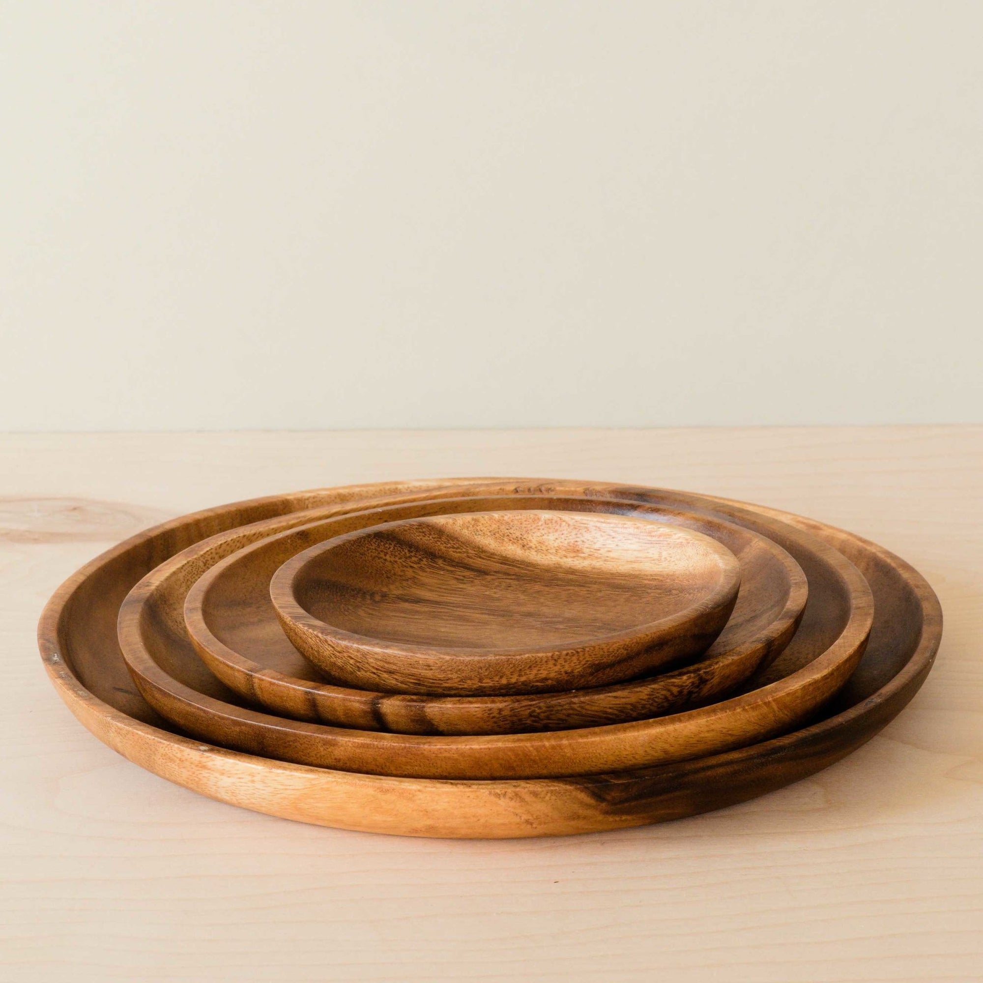 - Acacia Round 6" Wood Plate - Snack Plate | LIKHA - LIKHÂ