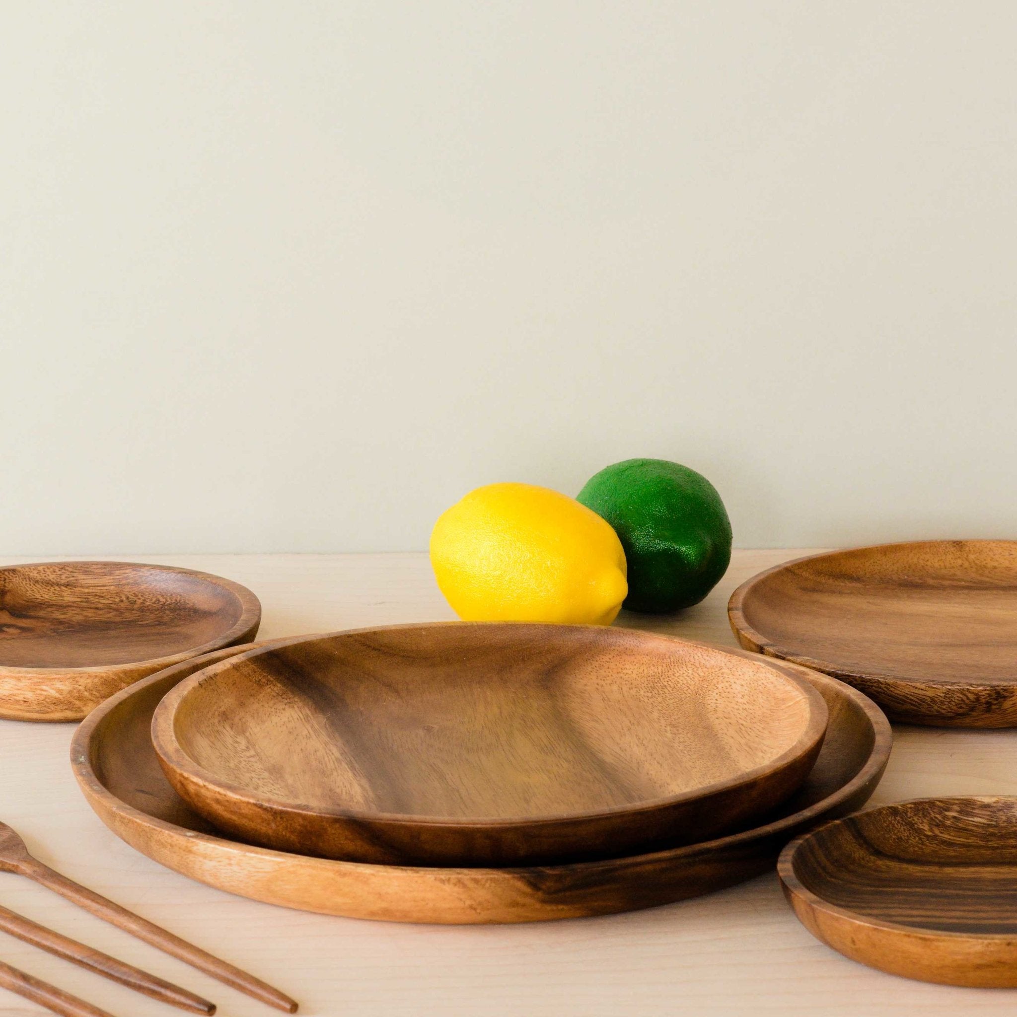 - Acacia Round 8" Wood Plate - Appetizer Plate | LIKHA - LIKHÂ