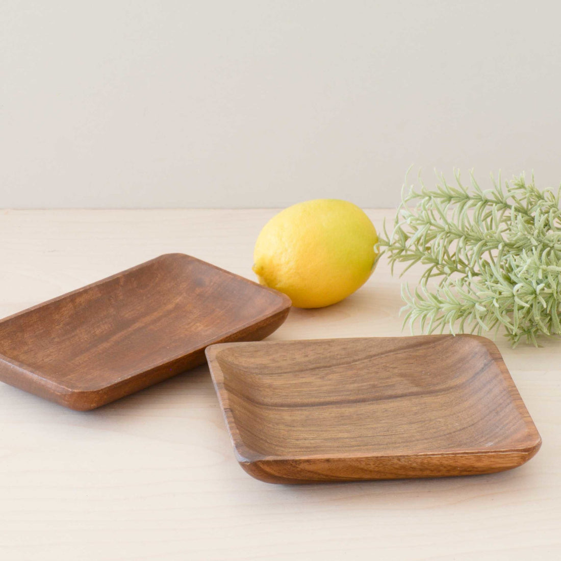 - Acacia Wood Rectangle Dish - Trinket Tray | LIKHA - LIKHÂ