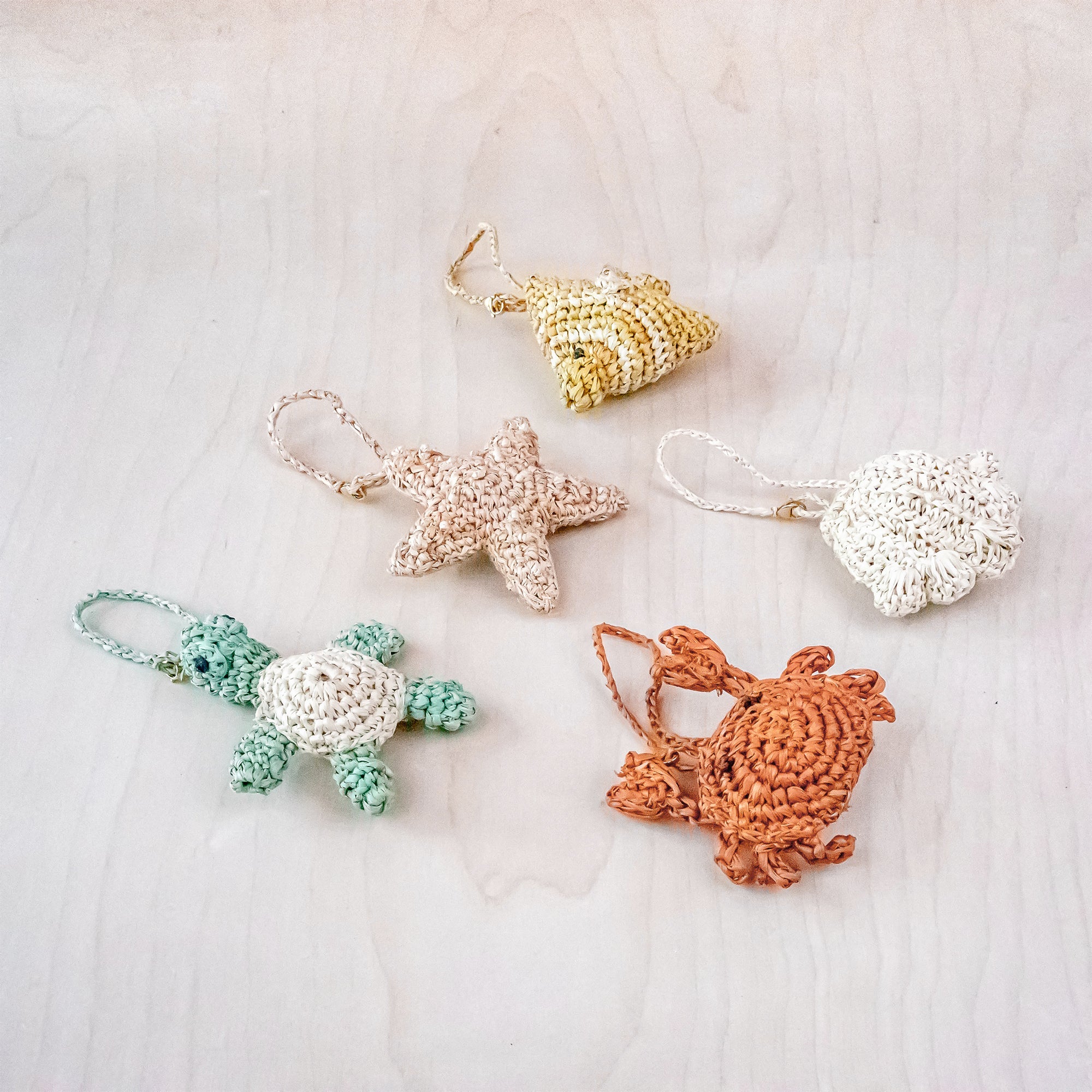 Turtle Bag Charm Crochet Animal Keychains LIKHA LIKH