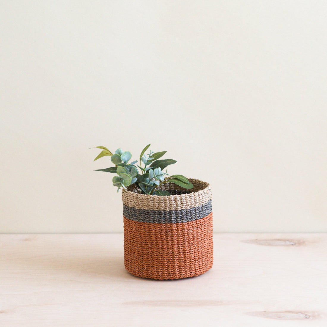 Baskets - Coral Tabletop Mini Basket - Handwoven Baskets | LIKHÂ - LIKHÂ