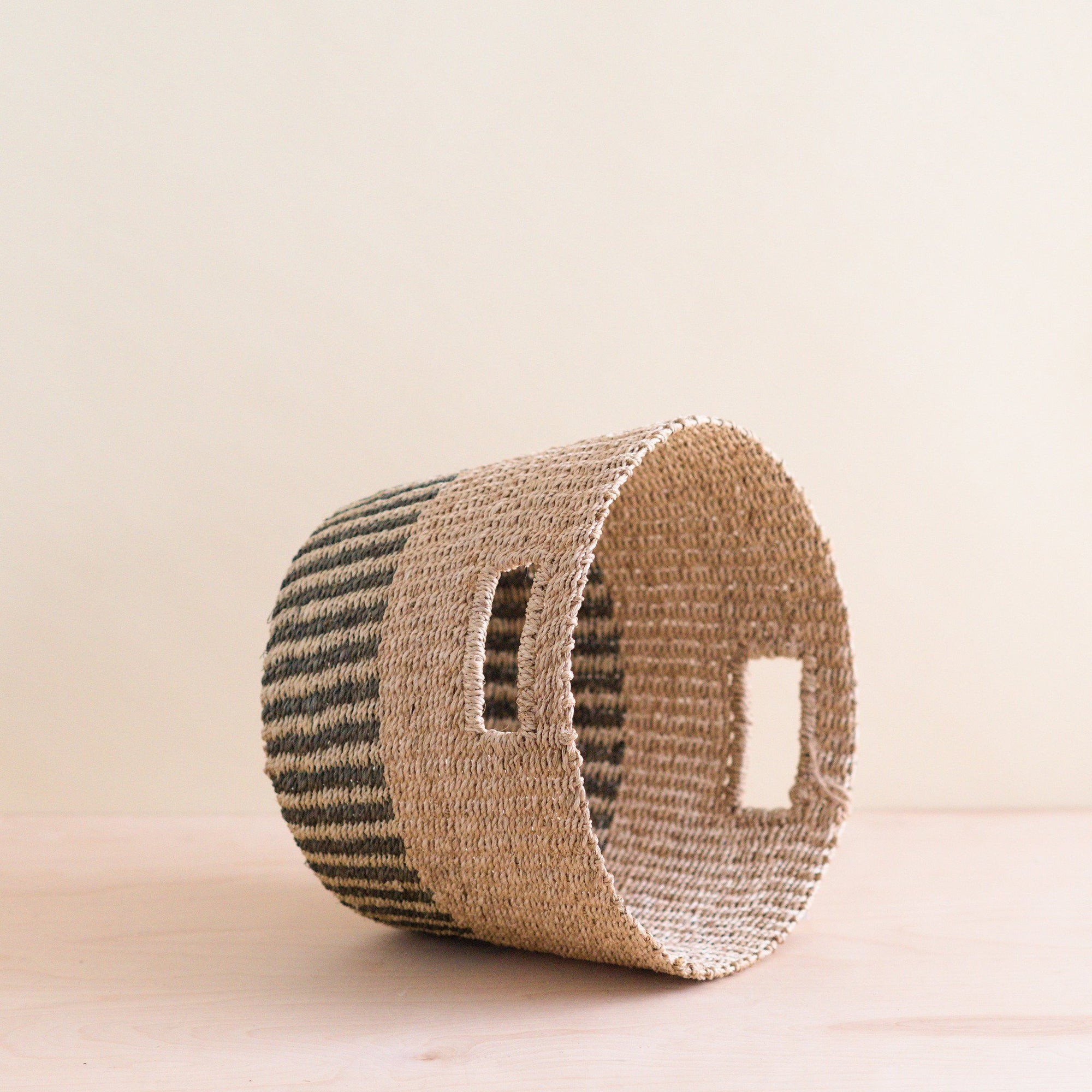 Baskets - Grey + Natural Tapered Basket - Storage Baskets | LIKHA - LIKHÂ