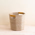 Baskets - Natural Octagon Basket with Mustard Handle - Handwoven Bin | LIKHÂ - LIKHÂ