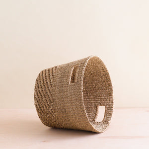 Baskets - Tan + Natural Tapered Basket - Straw Basket | LIKHA - LIKHÂ