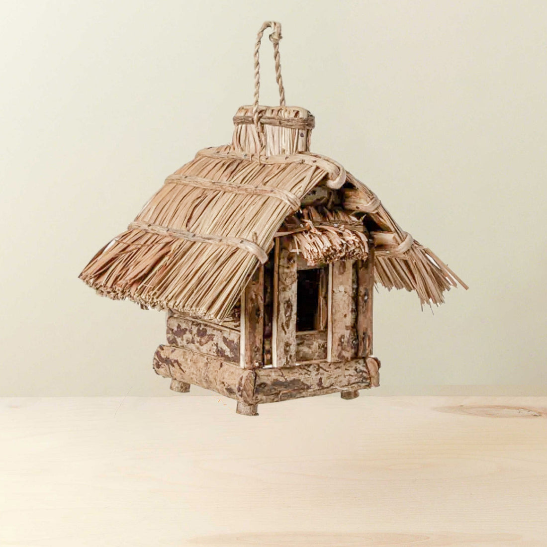 Birdhouse - Square Tiki Birdhouse - Boho Decor | LIKHA - LIKHÂ