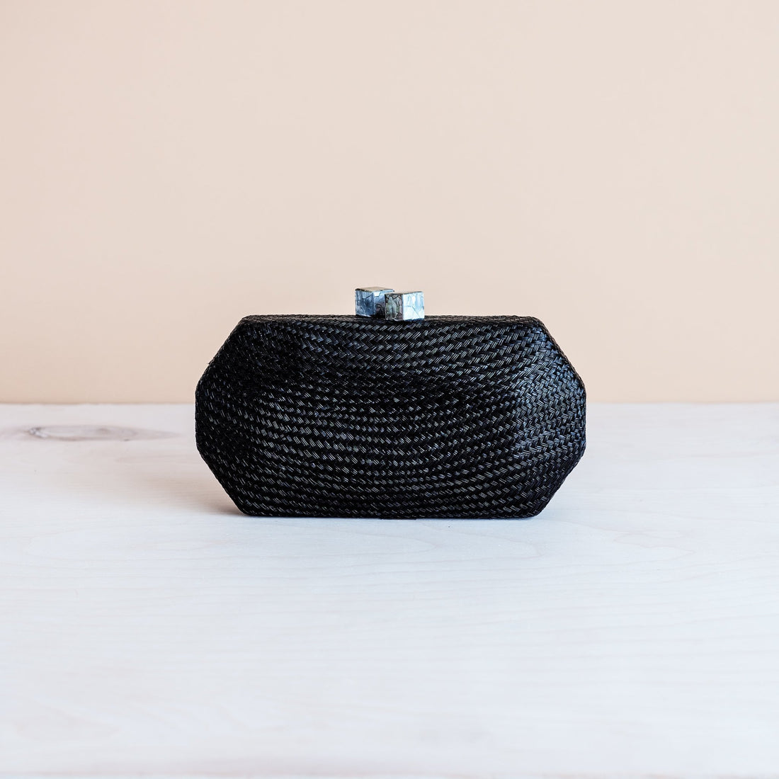 Clutches - Black Woven Clutch - Handwoven Clutch | LIKHÂ - LIKHÂ