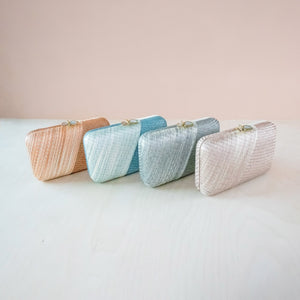 Clutches - Coral Kimono Clutch Bag - Straw Purse | LIKHA - LIKHÂ