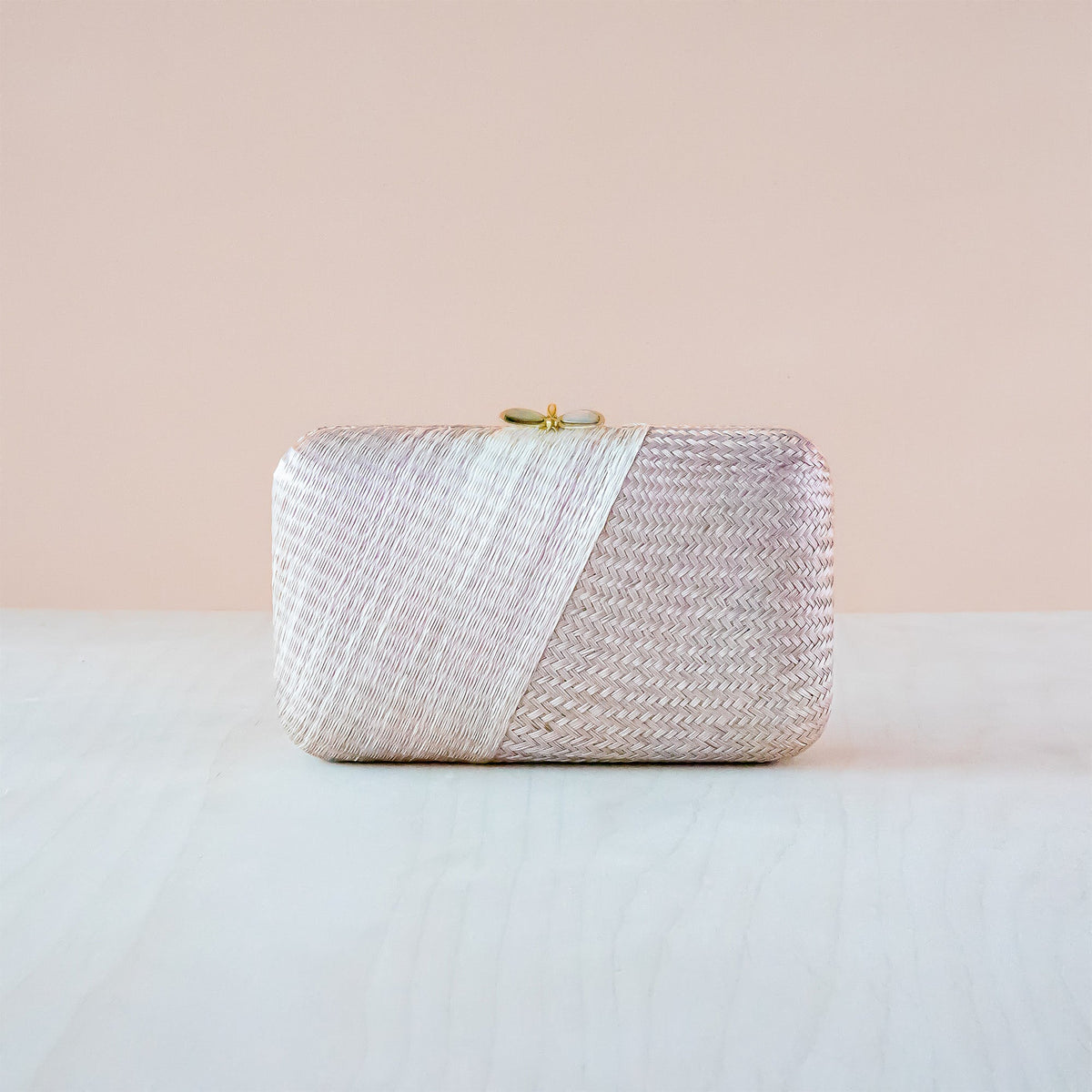 Clutches - Dusty Rose Kimono Clutch Purse - Handwoven Straw Bag | LIKHA - LIKHÂ