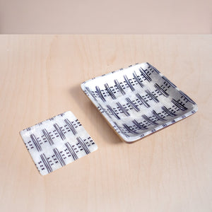 Decorative Plates - Capiz + Acacia Plate - African River, Square | LIKHÂ - LIKHÂ