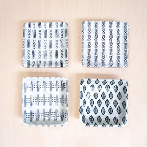 Decorative Plates - Capiz + Acacia Plate - African XOXO, Square | LIKHÂ - LIKHÂ