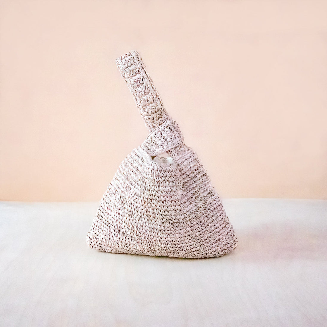 Handbags - Dusty Rose Crochet Knot Bag - Straw Purse | LIKHA - LIKHÂ
