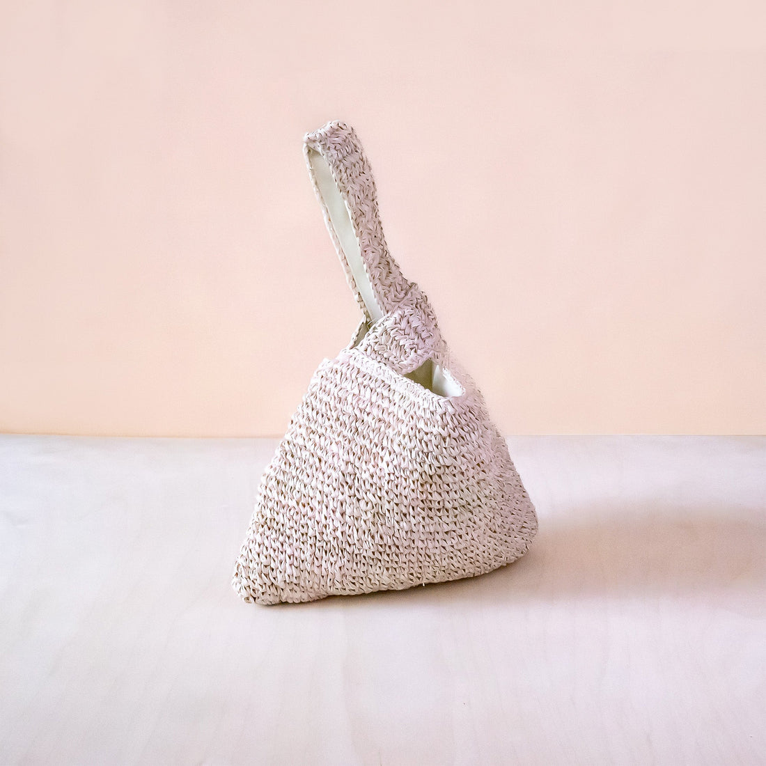 Handbags - Dusty Rose Crochet Knot Bag - Straw Purse | LIKHA - LIKHÂ