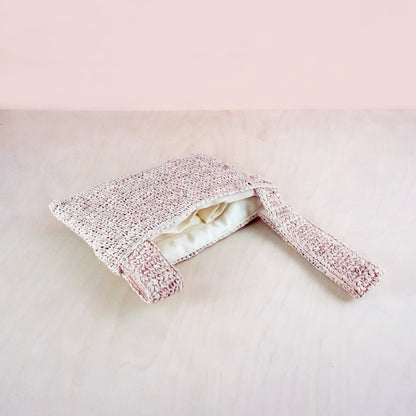 Handbags - Dusty Rose Crochet Knot Bag - Straw Purse | LIKHA - LIKHÂ