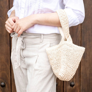 Handbags - Natural Crochet Japanese Knot Bag - Wrist Bag | LIKHA - LIKHÂ