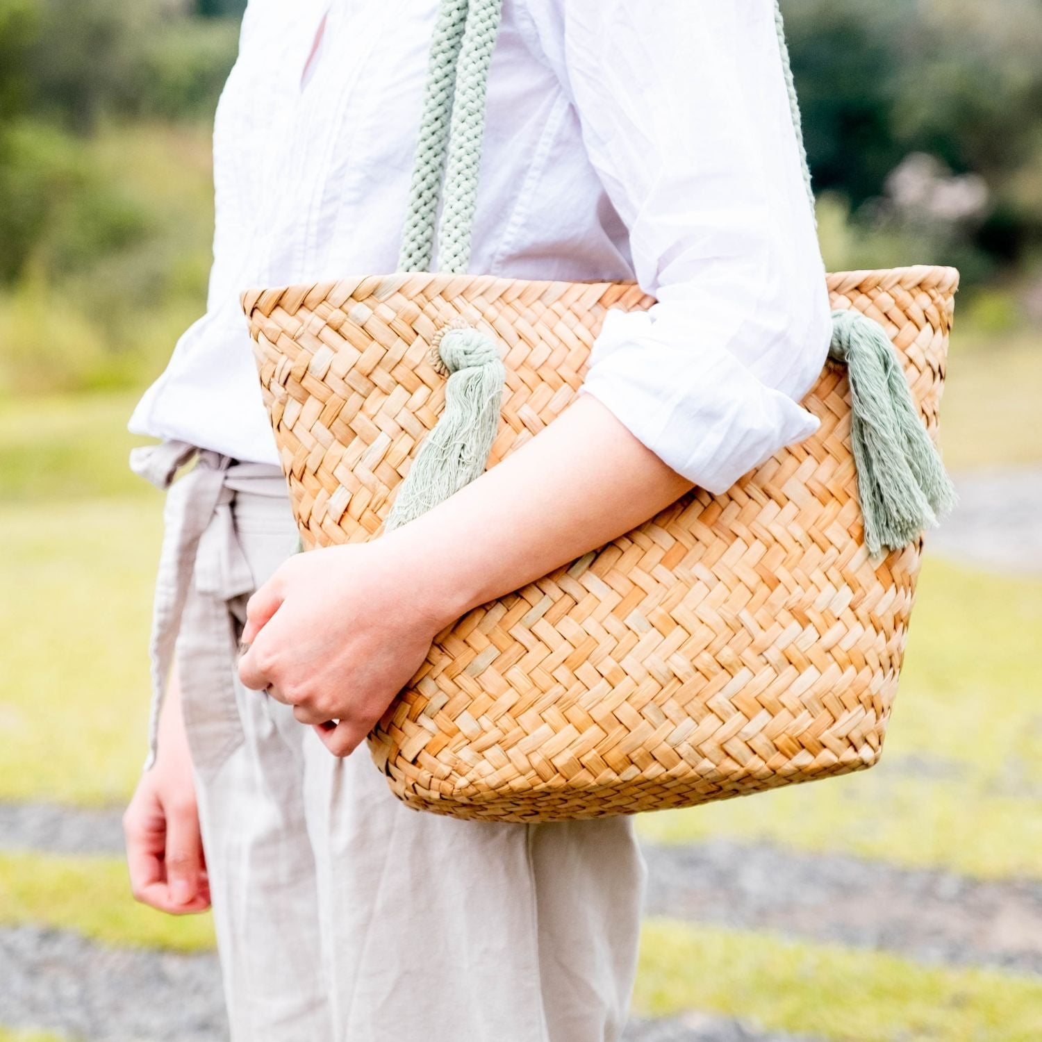 Small velvet Pasticcino Bag, sage green | Weekend Max Mara