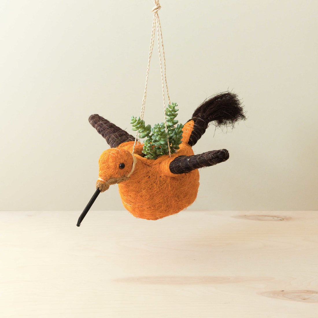 - Hummingbird Planter - Coco Coir | LIKHA x Gilded Frond Clay + Textiles - LIKHÂ