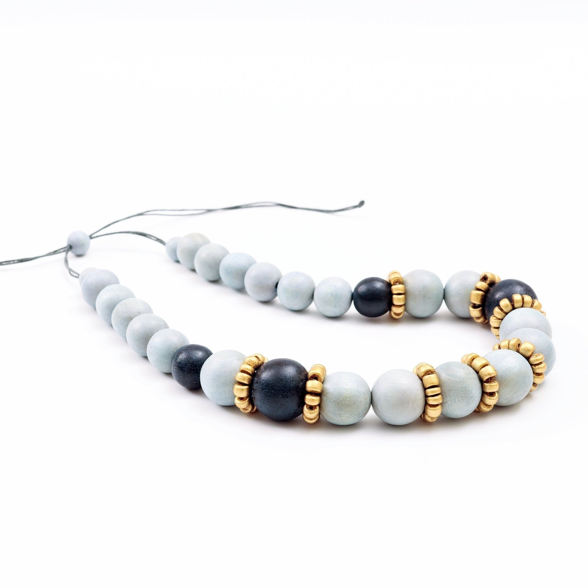 Jewelry - Handmade Grey Bead Necklace | LIKHÂ - LIKHÂ