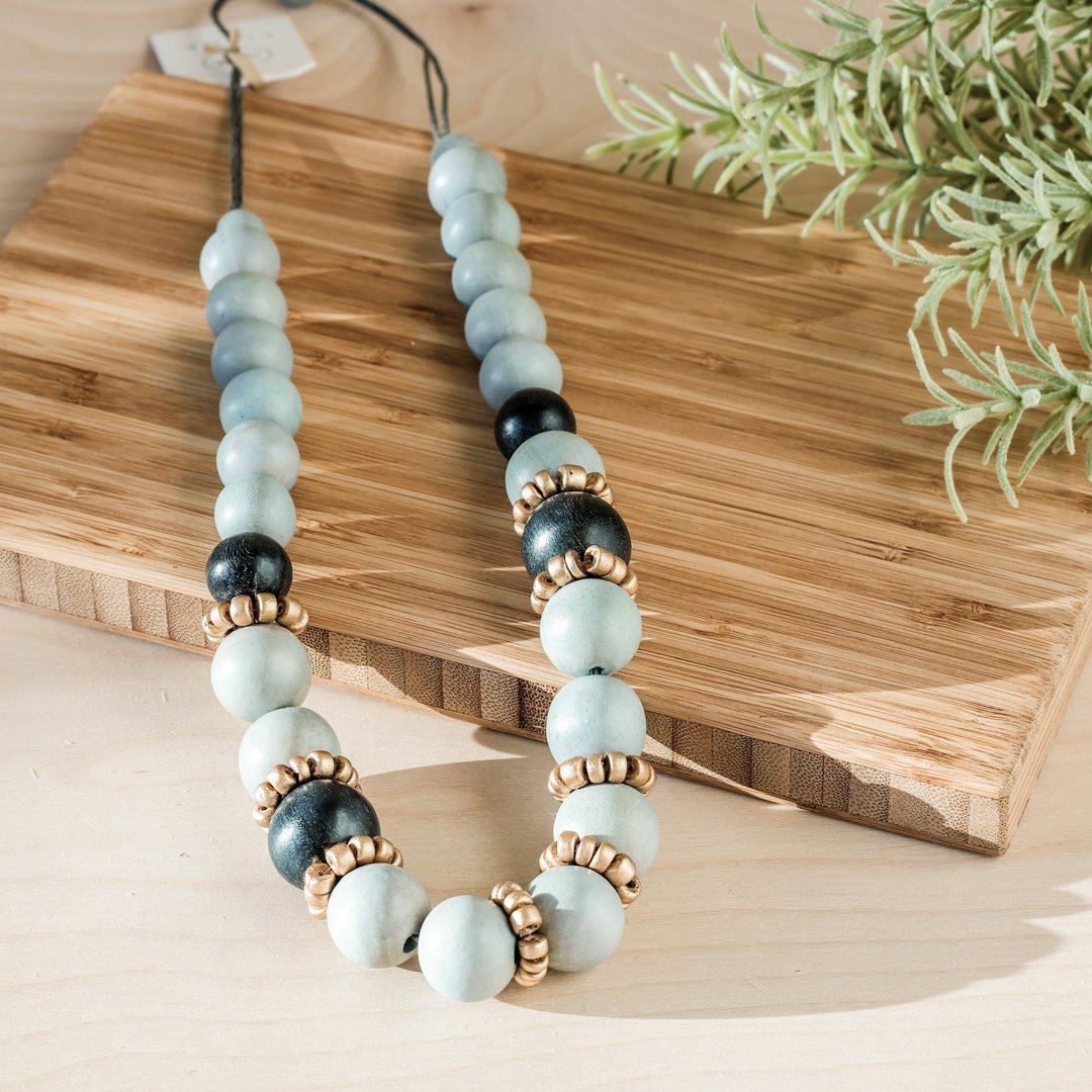 Jewelry - Handmade Grey Bead Necklace | LIKHÂ - LIKHÂ