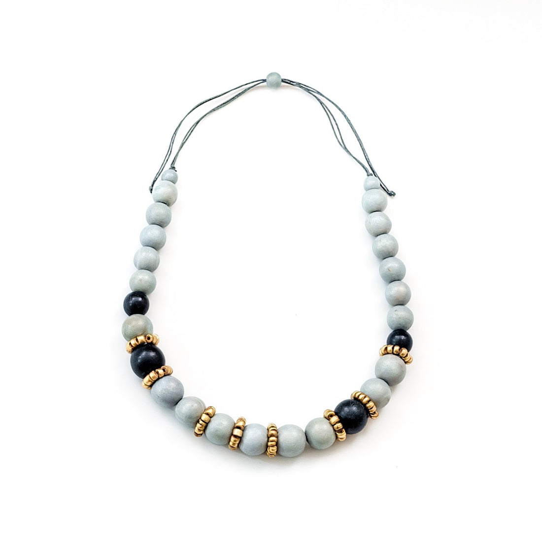 Jewelry - Handmade Grey Bead Necklace | LIKHÂ - LIKHÂ