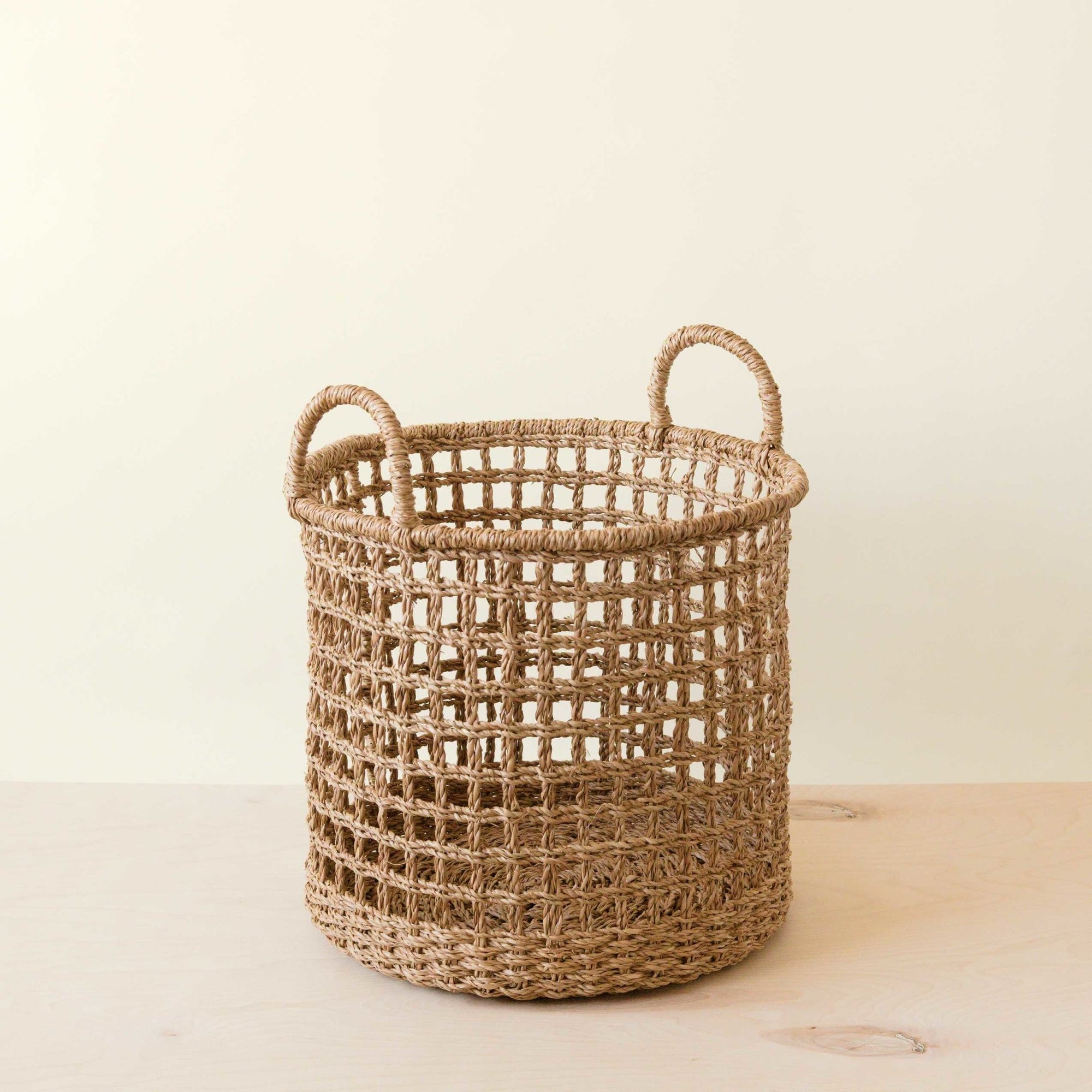 - Open Weave Baskets with Handle, set of 3 - Storage Baskets | LIKHA - LIKHÂ