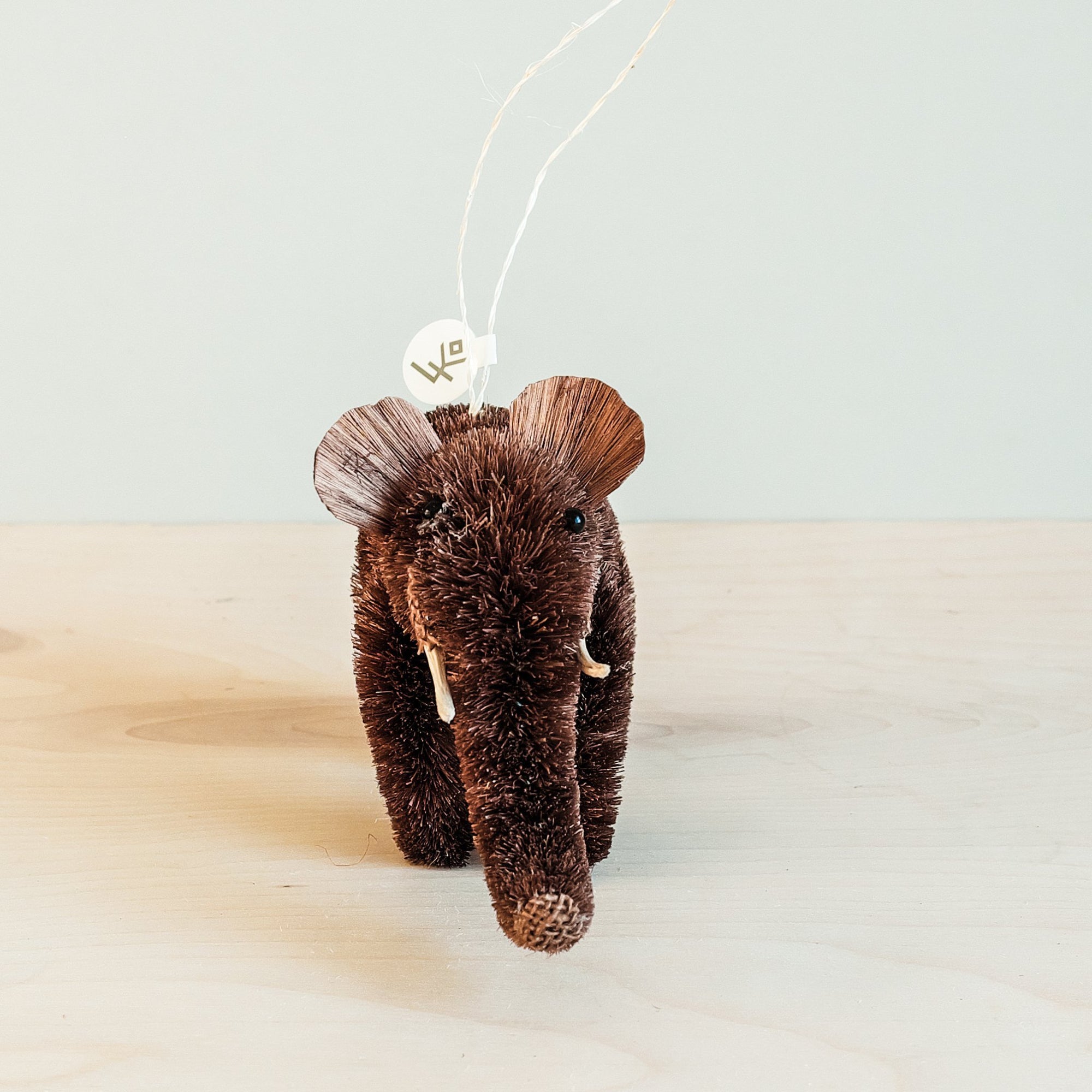 Ornaments - Elephant Ornament, Dark Brown - Bottlebrush Ornaments | LIKHÂ - LIKHÂ