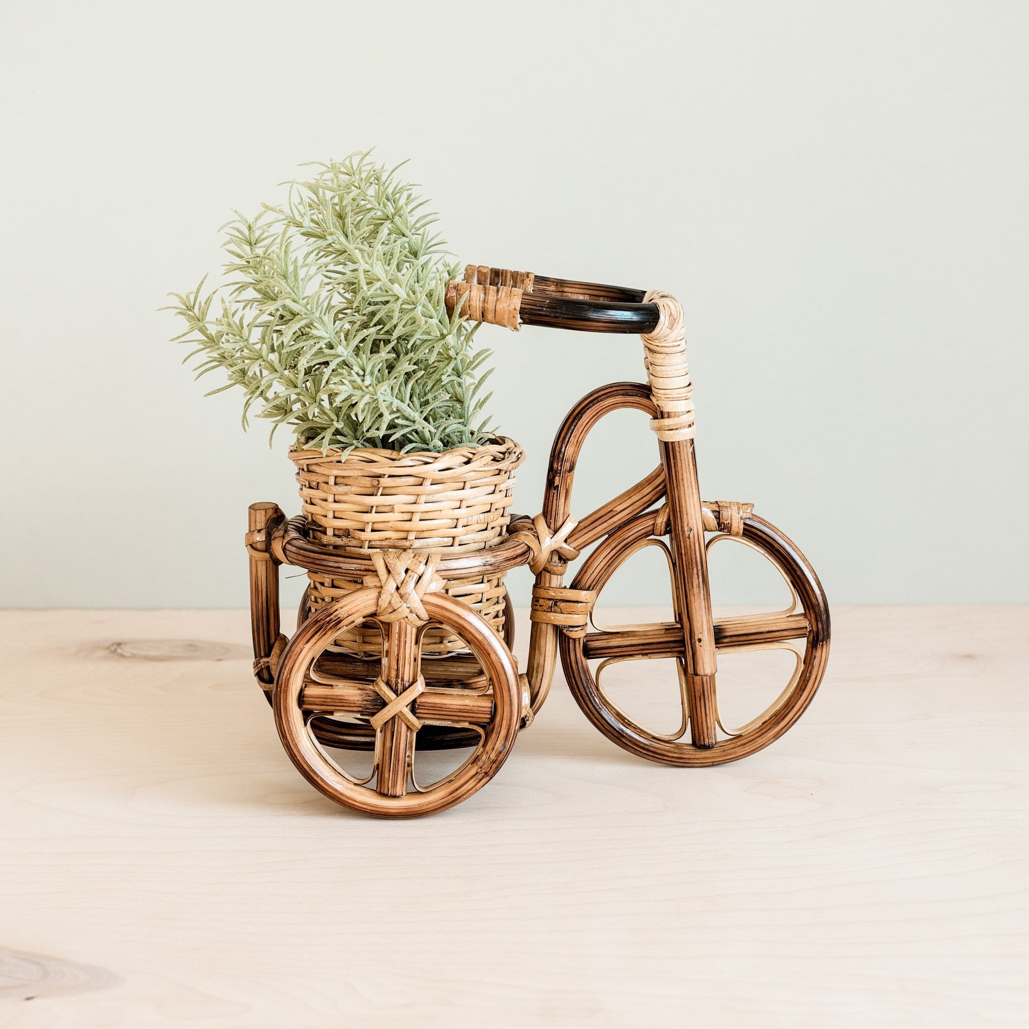 Planters - Bicycle Rattan Planter, large - Handmade Planters | LIKHÂ - LIKHÂ