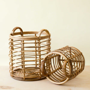 - Rattan Cylinder Basket - Storage Baskets, set of 2 | LIKHA - LIKHÂ