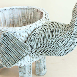 - Two-tone Rattan Elephant Basket - Wicker Organizer | LIKHA - LIKHÂ