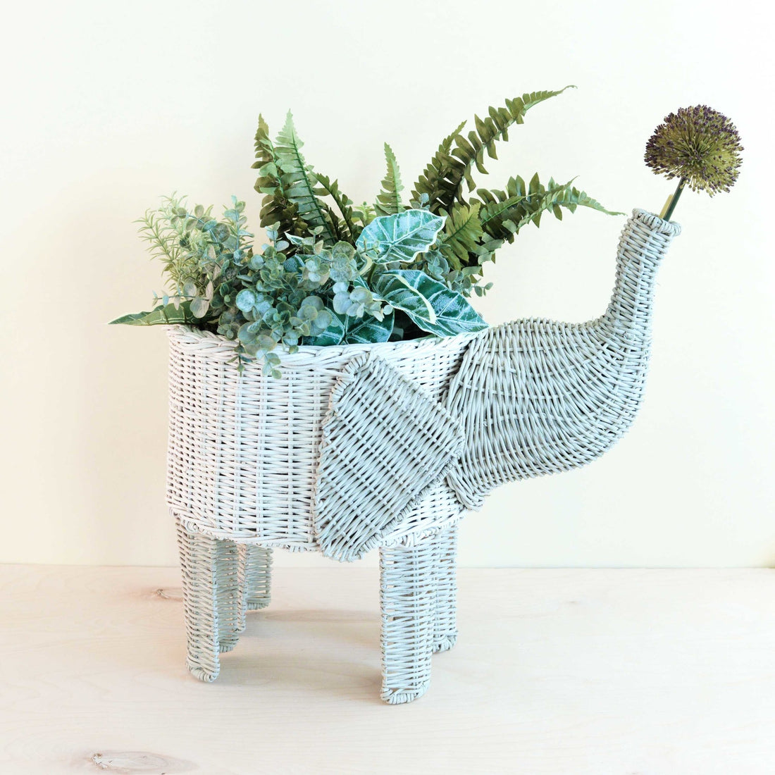 - Two-tone Rattan Elephant Basket - Wicker Organizer | LIKHA - LIKHÂ